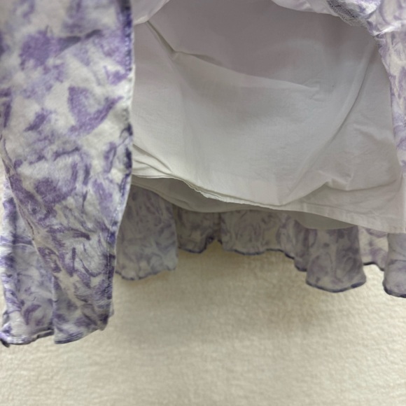 XS - LA MAISON TALULAH One Sleeve Purple Floral Mini Dress Rent Runway $364 msrp - Picture 10 of 13